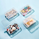 BENECREAT 8 Packs 3.8x2.6x1.2 Inches Clear Plastic Box Containers with Buckle Lids for Beads CON-BC0006-25-5