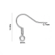 304 Stainless Steel Earring Hooks X-STAS-S111-002-3