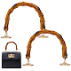 WADORN 2pcs Bamboo Handbag Handles PURS-WH0001-28-1