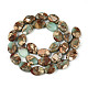 Synthetische Aqua Terra Jaspis Perlen Stränge&nbsp;G-S366-015B-01-2