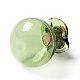 福袋型 ガラス製 コルクボトル オーナメント  ガラスの空のウィッシングボトル  ペンダントデコレーション用のDIYバイアル  濃い緑  2.5cm AJEW-A039-02G-2