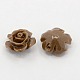 Synthetic Coral 3D Flower Rose Beads CORA-A005-12mm-10-1