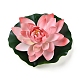 Fleurs de lotus en plastique artificiel AJEW-WH0109-98C-03-1