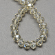 Perles en rondelles facettées en verre d'imitation cristal autrichien manuelles X-G02YI0P5-2