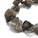 Brins naturels bruts de perles de quartz fumé G-E576-24-3
