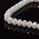 1 chapelets de perles en rondelles en verre de cristal opaque de couleur solide X-EGLA-F046A-17AB-2