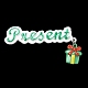 クリスマステーマ不透明樹脂カボション  プラチナトーンの鉄ループ付き  ギフト用の箱  ミディアムシーグリーン  75x40x7mm CRES-D011-01G-2
