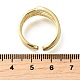 Открытые манжеты из латуни с микропаве кубический цирконий RJEW-D313-11PG-5