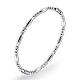 304 Stainless Steel Oval Beaded Hinged Bangle JB759A-1