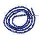 Chapelets de perles en lapis-lazuli naturel G-S152-07-2mm-2