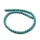 Teints perles synthétiques turquoise brins G-G075-D02-01-2