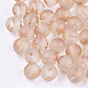 Tema de otoño electrochapa perlas de vidrio transparente EGLA-S178-01-01H-1