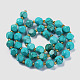 Synthetic Magnesite Beads Strands G-A030-B05-8mm-1-2