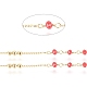 Handgefertigte Perlenkette aus Messing CHC-G011-10G-01-1