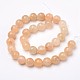Natural Sunstone Beads Strands G-L377-33-12mm-2