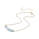Colliers de perles de pierres naturelles mélangées NJEW-JN03969-6
