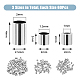 DICOSMETIC 180Pcs 3 Styles 304 Stainless Steel Spacer Beads STAS-DC0015-11-2