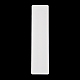 U 字型穴アクリルパール表示ボードルースビーズペーストボード  接着剤付き  ホワイト  長方形  24x5.95x0.2cm  インナーサイズ：22.3x3.9センチメートル ODIS-M006-01F-2