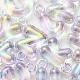 Placage uv perles acryliques irisées arc-en-ciel OACR-K003-007D-3