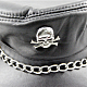 Punk Leather Skull and Twisted Chain Caps AJEW-O018-01-6