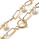 Glass Pearl Beaded Necklaces X1-NJEW-TA00005-4