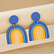 Серьги-гвоздики из полимерной глины в форме арки для женщин VALE-PW0001-048H-1