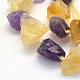 Rough Raw Natural Amethyst and Citrine Beads Strands G-K202-22B-3