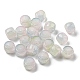 Filo di perle di vetro craquelé trasparente GLAA-D012-01C-2