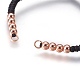 Fabbricazione di braccialetti di perline intrecciati con corde di nylon BJEW-F360-FRG08-2