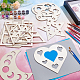 12 modello di forma geometrica in MDF&nbsp;DIY-UN0007-96A-4