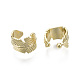 Brass Cuff Earrings EJEW-R114-018-NF-2