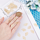 Beebeecraft 1 Box 30Pcs Fan Charms 18K Gold Plated Circular Sector Fan Shape Geometric Component Charms Jewelry Findings for Jewellery Making DIY Necklace Earrings Crafts Supplies KK-BBC0011-18-3