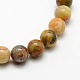 Rondes folles naturelles perles en agate brins G-P058C-01-2