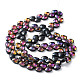 Electroplate Triangle Glass Beads Strands EGLA-A036-11A-HP02-2