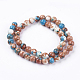 Synthetic Fossil Beads Strands G-L028-8mm-05-2
