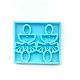 Stampi per orecchini a forma di rettangolo stampi in silicone SIMO-PW0001-341-3