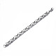 201 Stainless Steel Byzantine Chain Bracelet for Men Women BJEW-S057-73-2