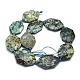 Brins de perles turquoises africaines naturelles (jaspe) G-K223-39A-2