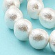 Fili di perline di conchiglia antirughe naturali SHEL-F008-02-4