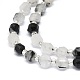Chapelets de perles en quartz rutile noir naturel G-O201B-11-3
