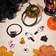 Sunnyclue 20pcs 10 Stil Halloween-Thema Cabochons aus undurchsichtigem Harz RESI-SC0001-63-5