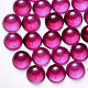 Transparent Spray Painted Glass Cabochons GLAA-S190-013C-F07-1
