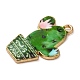 Pendentifs d'émail en alliage&nbsp;ENAM-Q507-09F-2