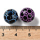 Perles acryliques opaques imprimées par pulvérisation SACR-P031-29B-3