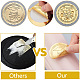 12 Sheets Self Adhesive Gold Foil Embossed Stickers DIY-WH0451-038-3