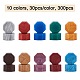 Craspire 300 Stück 10 Farben Versiegelung von Wachspartikeln DIY-CP0004-35-2