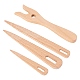 Tenedor de tejer de madera y agujas grandes TOOL-NB0001-27-1