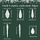 SUNNYCLUE 50Pcs Crystal Ornaments Acrylic Ornaments Hanging Crystal Christmas Tree Ornaments Icicles Acrylic Hanging Christmas Snowflake Ornaments for Christmas Tree Decorations Winter Party Supplies TACR-SC0001-21-2