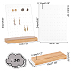 PH PandaHall 120 Holes Earring Holder Earrings Display Stands with Wood Base L-Shaped Earring Organizer Earring Storage Stand for Selling Earring Ear Stud Merchant Show Retail Personal Exhibition EDIS-WH0005-25B-2