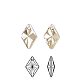 Diamantes de imitación de cristal austriaco 6320-19mm-001GSHA(U)-1